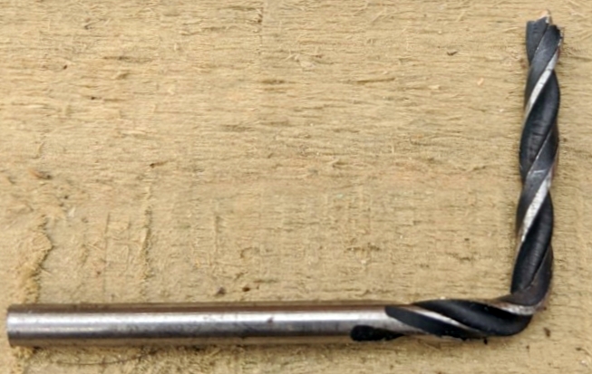 Bent Wood Drill Tool