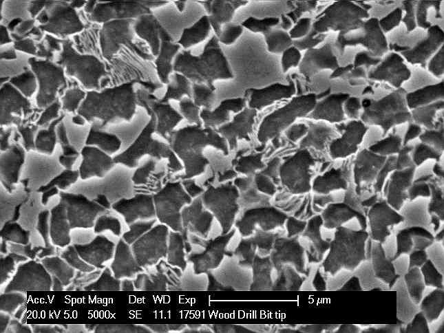 SEM EDX of Alloy Steel drill material