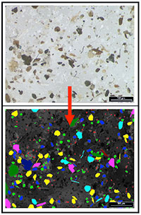 Image Analysis of Dust to Detemine Particle Sizes