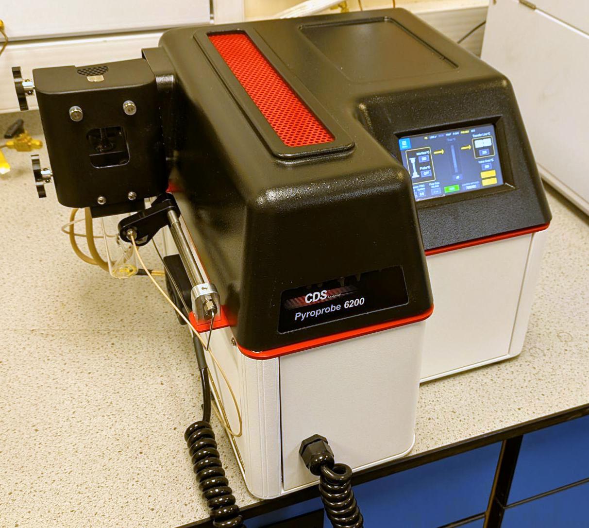 Pyrolysis GCMS for polymer rubber coating and degradation investigation